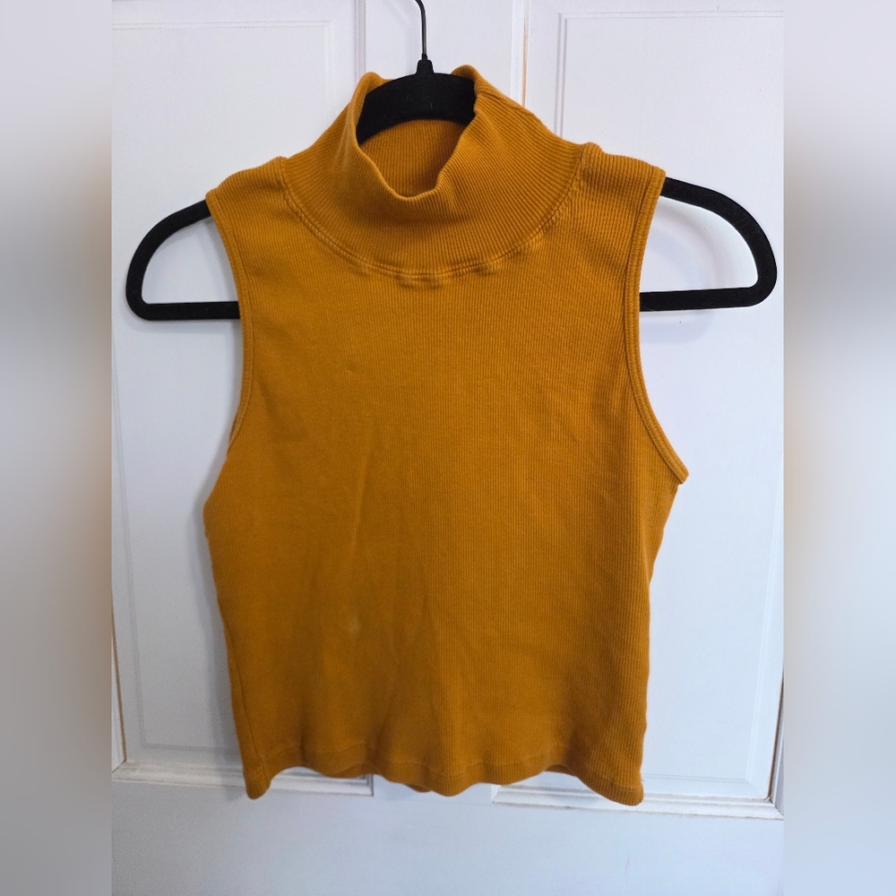 Big Bud Press 'Spicy Mustard' Sleeveless Mockneck